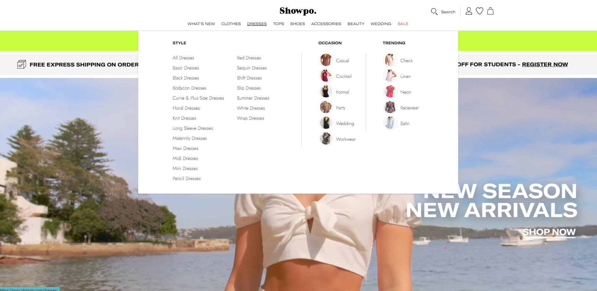 Amazing ecommerce website - Showpo.