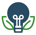 Green friday icon - bulb